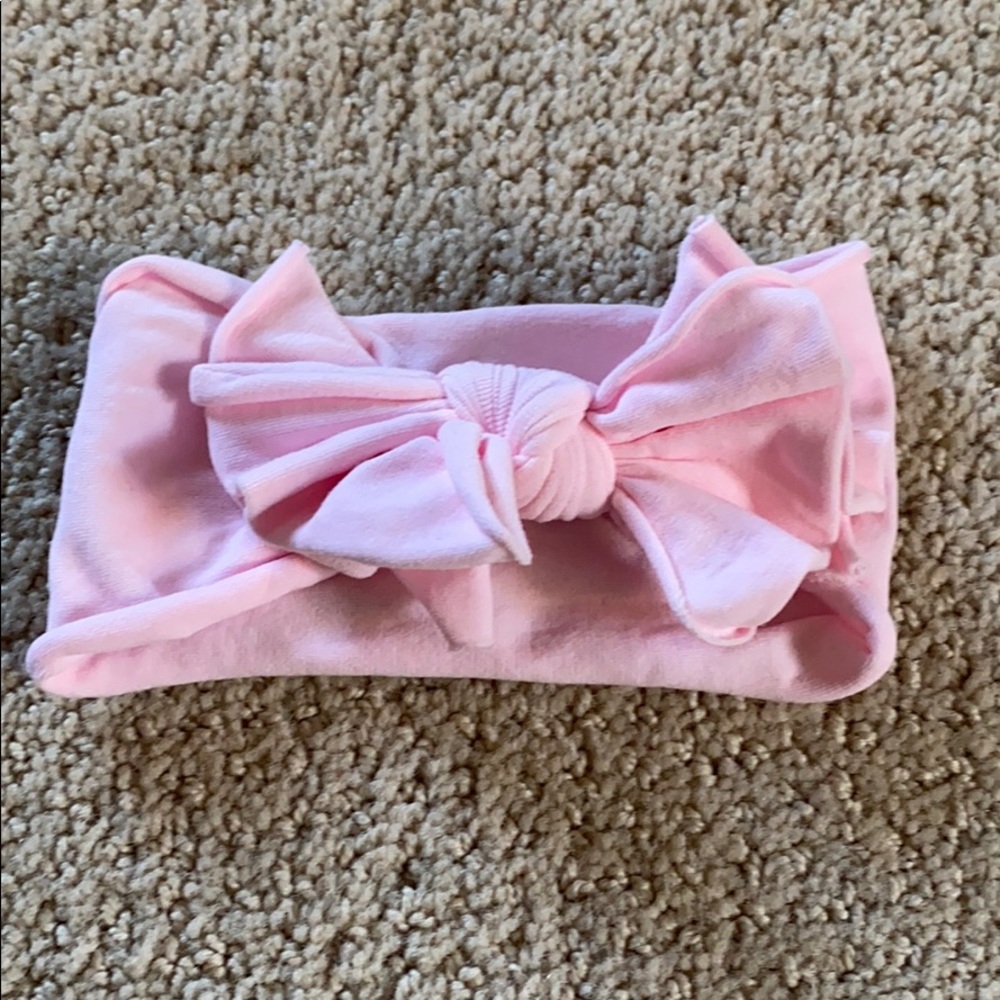 EUC Baby Bling Fab-bow-lous Pink Headband